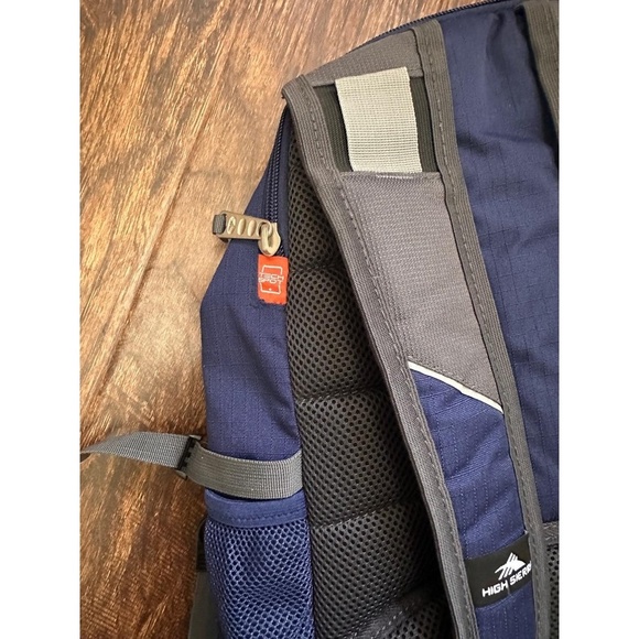 High Sierra Backpack Navy Blue And Grey Everyday Padded Straps Durable Versatile - Picture 6 of 6